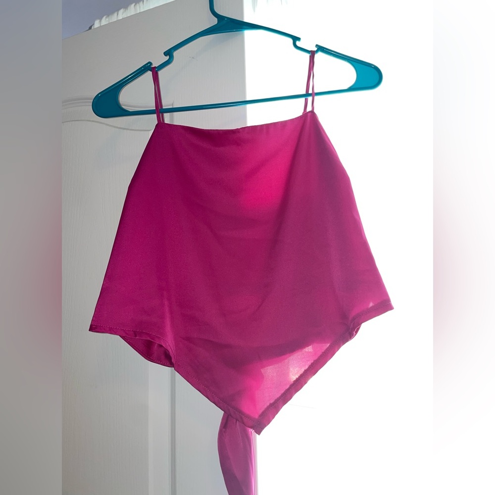 SO brand silk pink top NWT! Size L